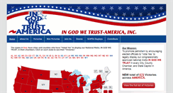 Desktop Screenshot of ingodwetrust-america.org